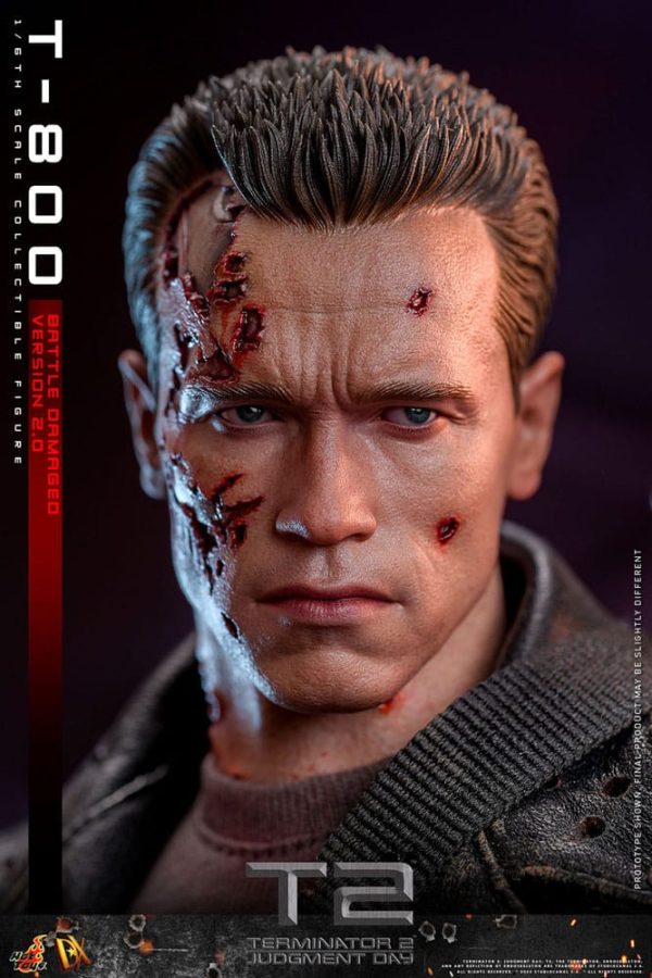 Terminator 2 Figura 1/6 Movie Masterpiece T-800 Battle Damaged Version 2.0 32 cm - Imagen 7