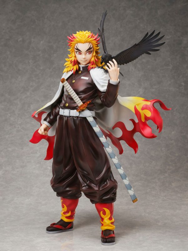 Estatua Kimetsu no Yaiba de Kyojuro Rengoku en escala 1/7 de Demon Slayer - Altura de 45 cm - Imagen 2