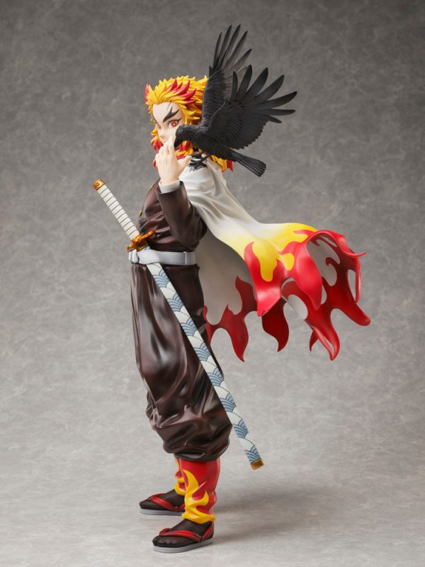 Estatua Kimetsu no Yaiba de Kyojuro Rengoku en escala 1/7 de Demon Slayer - Altura de 45 cm - Imagen 3