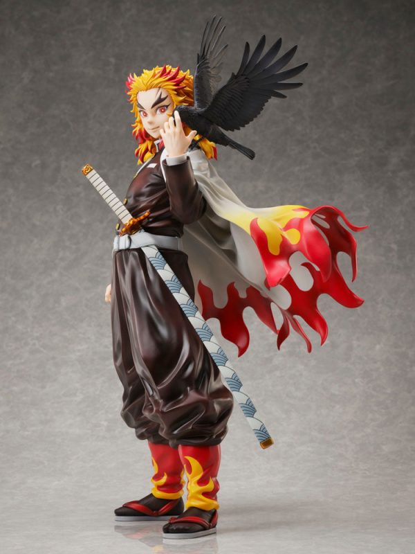 Estatua Kimetsu no Yaiba de Kyojuro Rengoku en escala 1/7 de Demon Slayer - Altura de 45 cm - Imagen 6