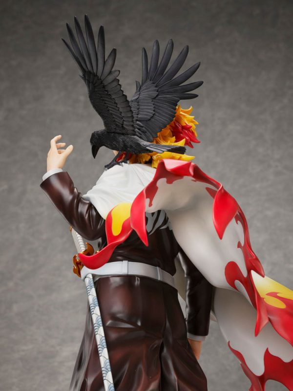 Estatua Kimetsu no Yaiba de Kyojuro Rengoku en escala 1/7 de Demon Slayer - Altura de 45 cm - Imagen 7
