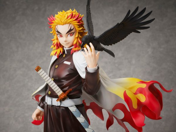 Estatua Kimetsu no Yaiba de Kyojuro Rengoku en escala 1/7 de Demon Slayer - Altura de 45 cm - Imagen 8