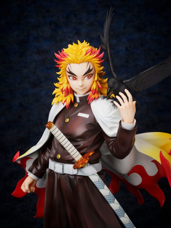 Estatua Kimetsu no Yaiba de Kyojuro Rengoku en escala 1/7 de Demon Slayer - Altura de 45 cm - Imagen 9
