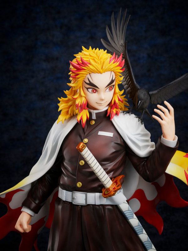 Estatua Kimetsu no Yaiba de Kyojuro Rengoku en escala 1/7 de Demon Slayer - Altura de 45 cm - Imagen 10