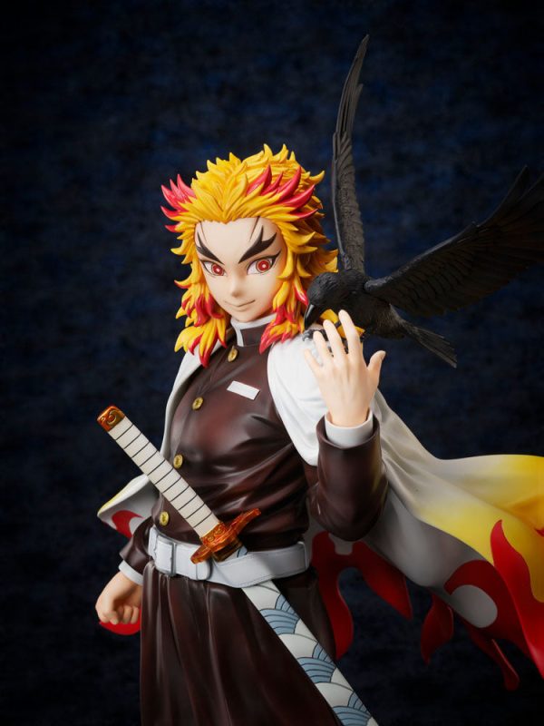 Estatua Kimetsu no Yaiba de Kyojuro Rengoku en escala 1/7 de Demon Slayer - Altura de 45 cm - Imagen 11