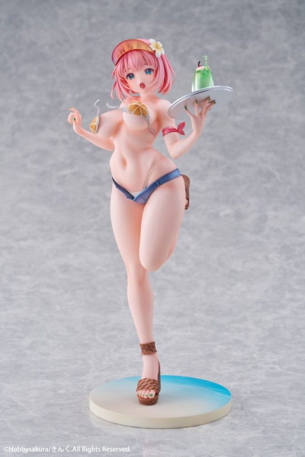 Original Illustration Estatua PVC 1/7 Summer Waiter illustration by Kink Limited Edition 25 cm