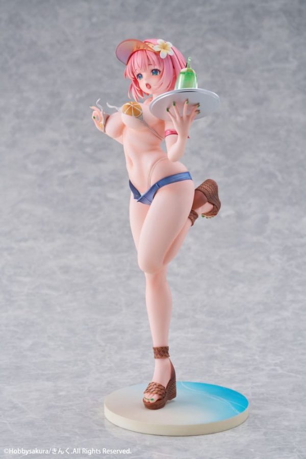 Original Illustration Estatua PVC 1/7 Summer Waiter illustration by Kink Limited Edition 25 cm - Imagen 4