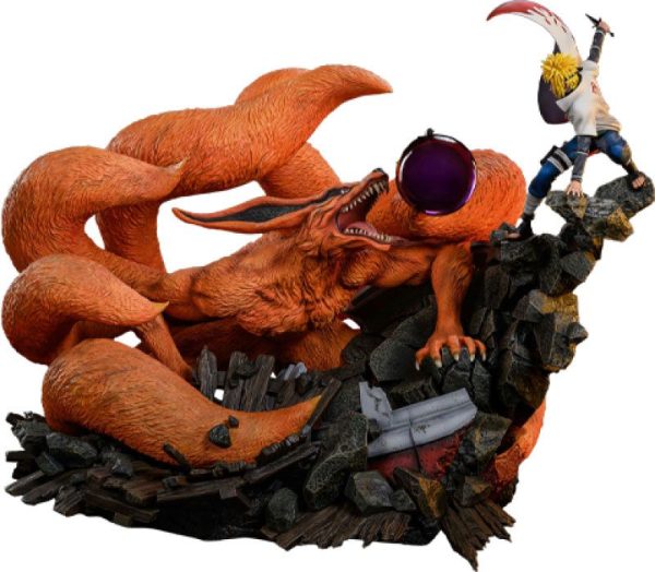Naruto Shippuden Estatua 1/8 Battle of Destiny Namikaze Minato vs Kurama 59 cm