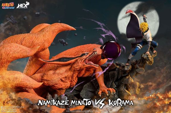 Naruto Shippuden Estatua 1/8 Battle of Destiny Namikaze Minato vs Kurama 59 cm - Imagen 2