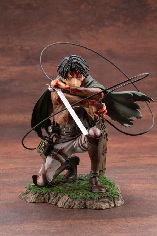 Figura Attack on Titan Estatua ARTFXJ PVC 1/7 Levi Fortitude Ver. - Imagen 2