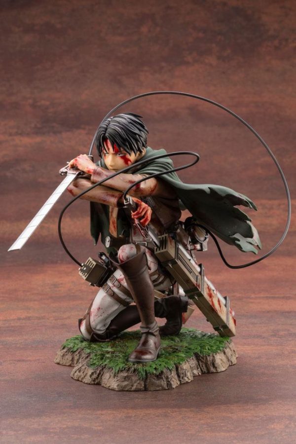 Figura Attack on Titan Estatua ARTFXJ PVC 1/7 Levi Fortitude Ver. - Imagen 3