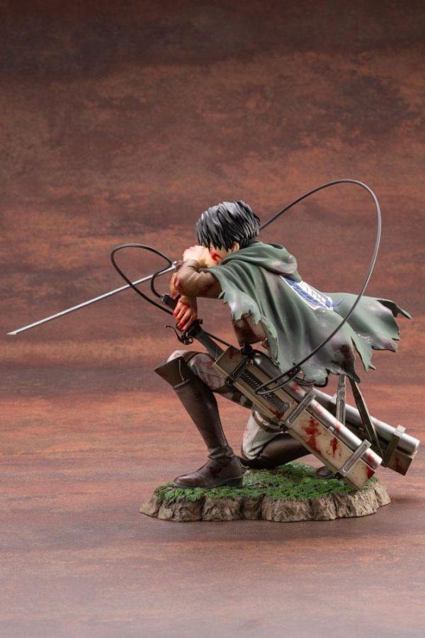 Figura Attack on Titan Estatua ARTFXJ PVC 1/7 Levi Fortitude Ver. - Imagen 4