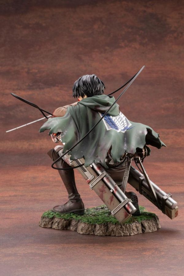 Figura Attack on Titan Estatua ARTFXJ PVC 1/7 Levi Fortitude Ver. - Imagen 5