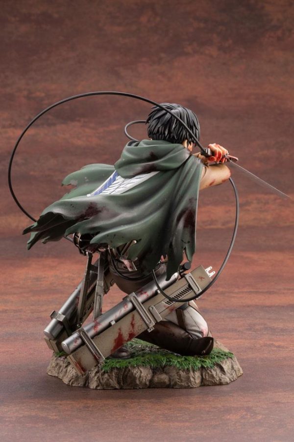 Figura Attack on Titan Estatua ARTFXJ PVC 1/7 Levi Fortitude Ver. - Imagen 6