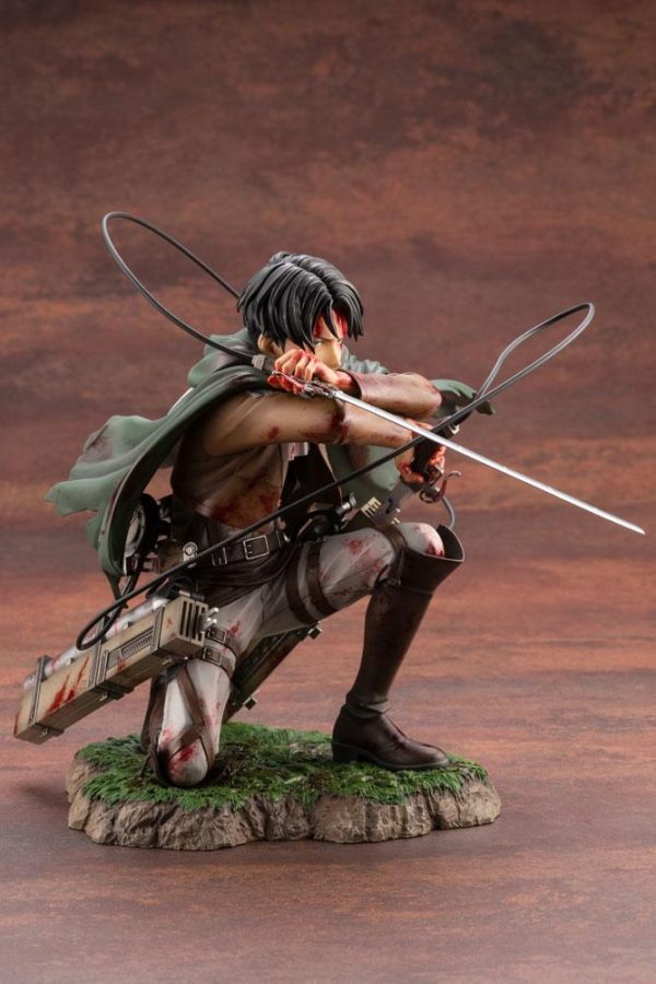 Figura Attack on Titan Estatua ARTFXJ PVC 1/7 Levi Fortitude Ver. - Imagen 7