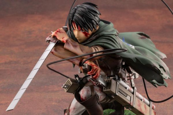 Figura Attack on Titan Estatua ARTFXJ PVC 1/7 Levi Fortitude Ver. - Imagen 11