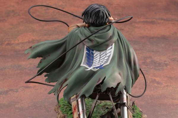 Figura Attack on Titan Estatua ARTFXJ PVC 1/7 Levi Fortitude Ver. - Imagen 13