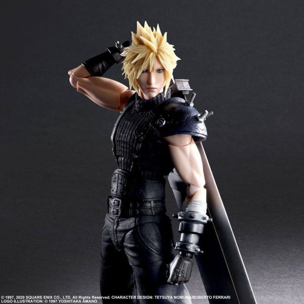 Figura Cloud Strife Final Fantasy vii Remake Play Arts kai Re-run - Imagen 6