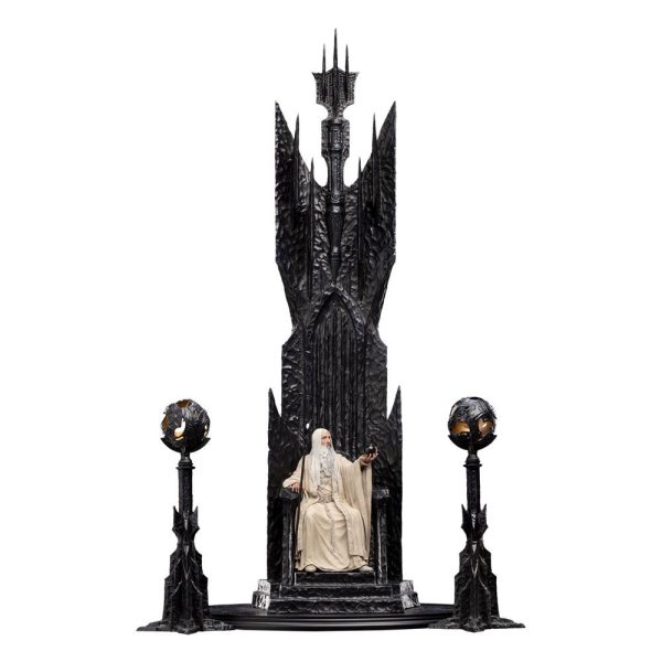Estatua de Saruman el Blanco en Trono - El Señor de los Anillos - Tamaño 1/6 (110 cm)