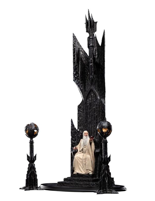 Estatua de Saruman el Blanco en Trono - El Señor de los Anillos - Tamaño 1/6 (110 cm) - Imagen 2