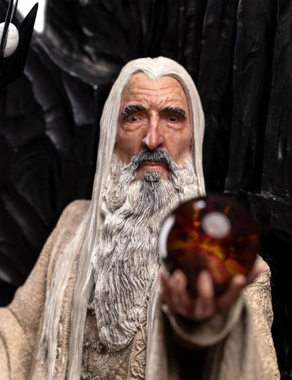 Estatua de Saruman el Blanco en Trono - El Señor de los Anillos - Tamaño 1/6 (110 cm) - Imagen 4