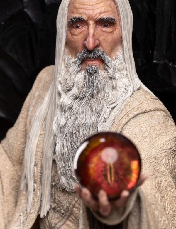 Estatua de Saruman el Blanco en Trono - El Señor de los Anillos - Tamaño 1/6 (110 cm) - Imagen 6