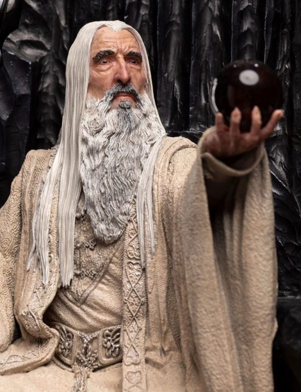 Estatua de Saruman el Blanco en Trono - El Señor de los Anillos - Tamaño 1/6 (110 cm) - Imagen 7