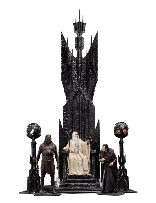 Estatua de Saruman el Blanco en Trono - El Señor de los Anillos - Tamaño 1/6 (110 cm) - Imagen 10