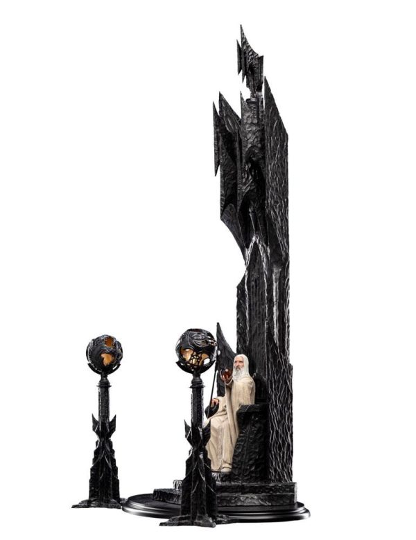 Estatua de Saruman el Blanco en Trono - El Señor de los Anillos - Tamaño 1/6 (110 cm) - Imagen 11