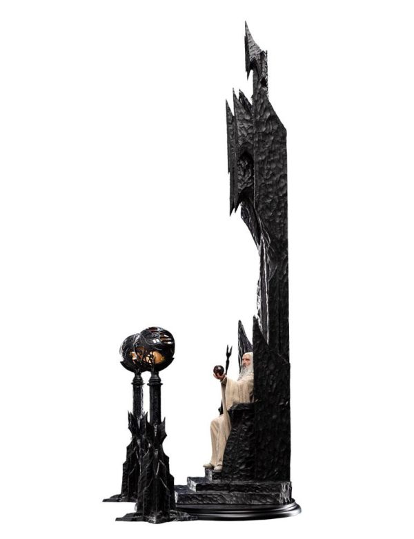 Estatua de Saruman el Blanco en Trono - El Señor de los Anillos - Tamaño 1/6 (110 cm) - Imagen 12