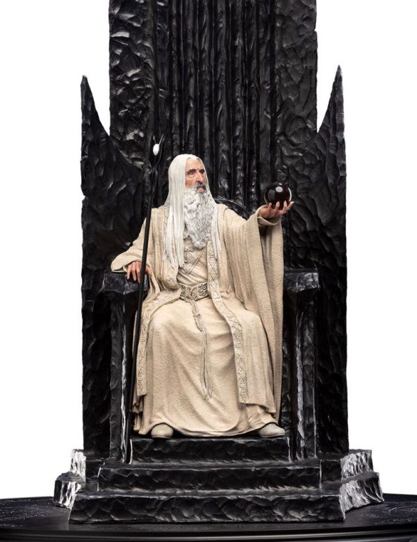 Estatua de Saruman el Blanco en Trono - El Señor de los Anillos - Tamaño 1/6 (110 cm) - Imagen 14