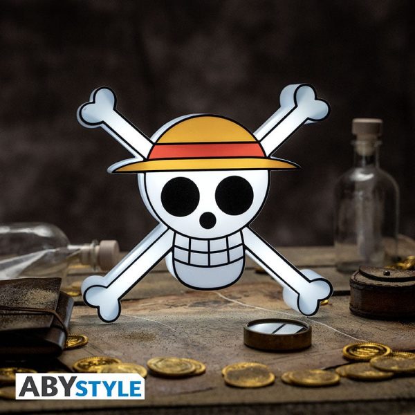 Lámpara de una pieza con diseño de calavera de la serie Abysse.