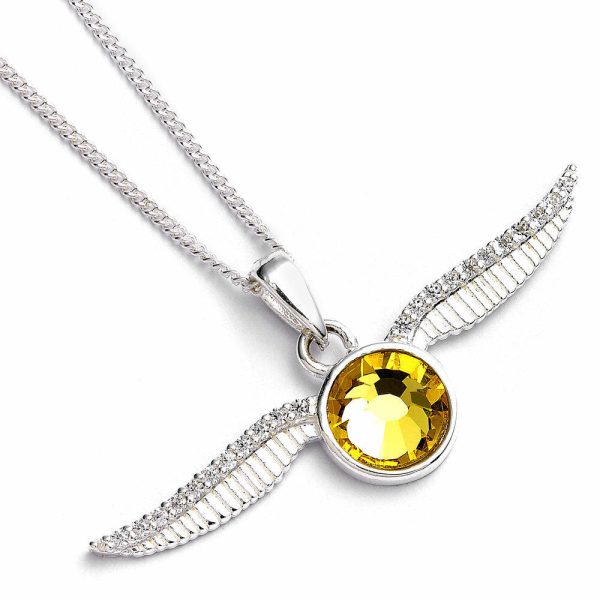 Colgante Snitch de Harry Potter en plata de ley dorada - Imagen 2