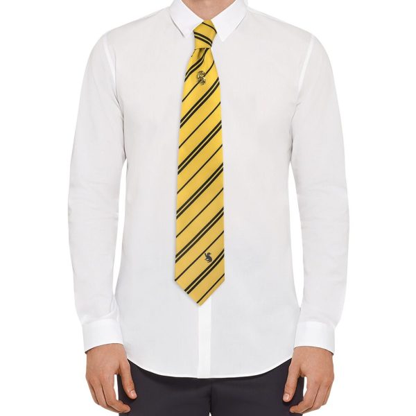 Corbata de lujo Hogwarts Harry Potter de la casa Hufflepuff con pin incluido - Imagen 2