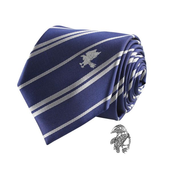 Corbata y pin Ravenclaw de Harry Potter de lujo: ¡Ideal para los verdaderos fans de Hogwarts!