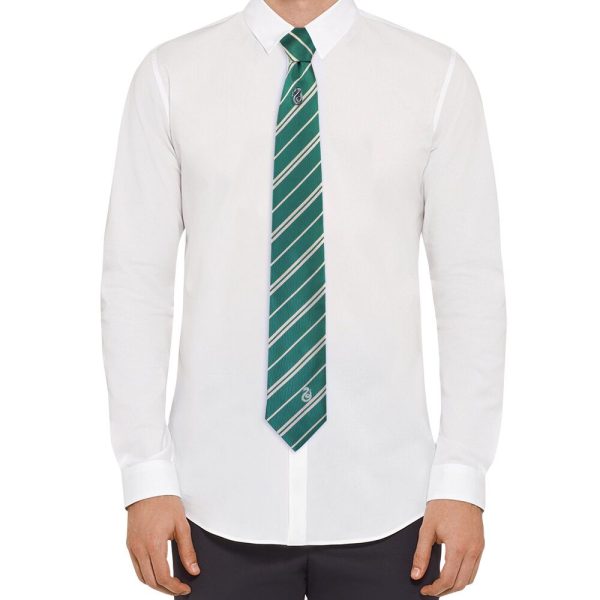 Corbata y pin de lujo de Slytherin en Hogwarts de Harry Potter - Imagen 2