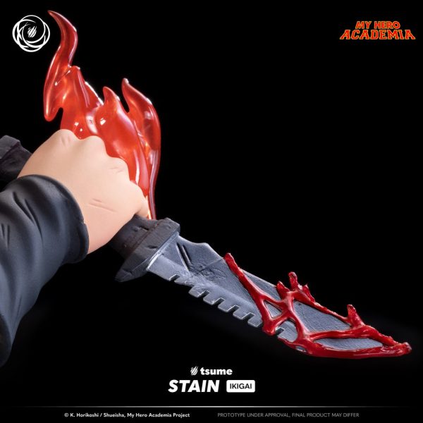 Figura de Stain de My Hero Academia - Coleccionable de Alta Calidad en Escala 1/6 de la Marca Tsume - Imagen 9