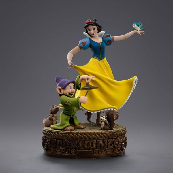 Estátua Snow White and the Seven Dwarfs 1/10 Art Scale - Snow White y Dopey, 21 cm - ¡Colecciónalos! - Imagen 8