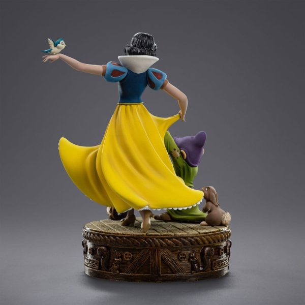 Estátua Snow White and the Seven Dwarfs 1/10 Art Scale - Snow White y Dopey, 21 cm - ¡Colecciónalos! - Imagen 9