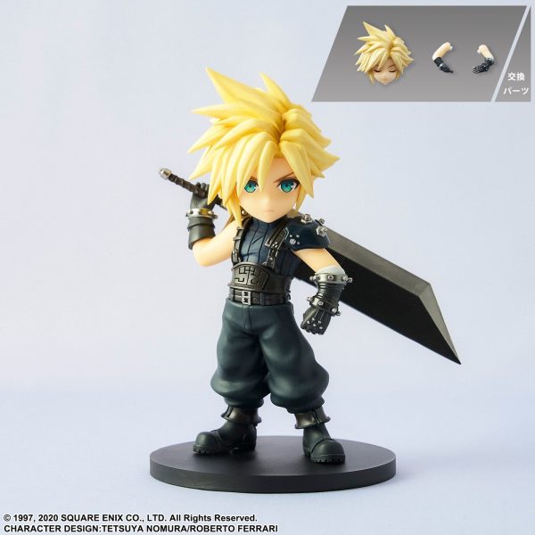 Figura de Cloud Strife de 12 cm de Final Fantasy VII Remake - Edición Adorable Arts Re-Run