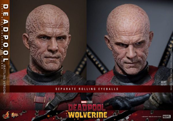 Figura Deadpool y Wolverine Movie Masterpiece 1/6 Deadpool (Versión de Batalla) de 31 cm - ¡Colección de lujo! - Imagen 11