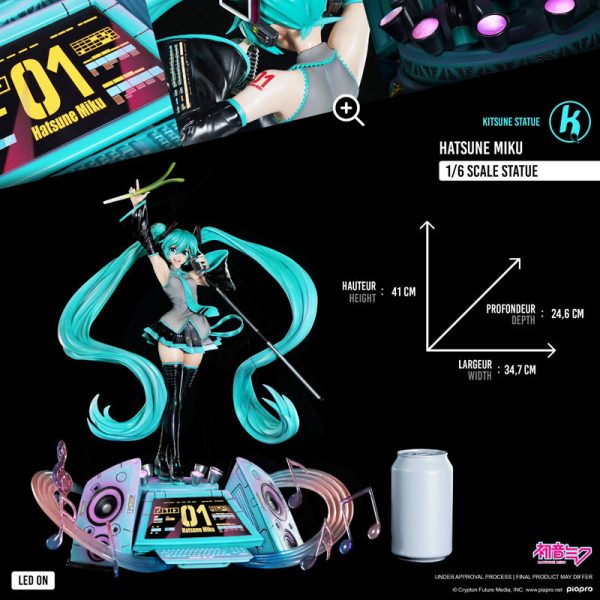 Estátua de Hatsune Miku de 41 cm a escala 1/6 - ¡Colecciónala ya! - Imagen 5