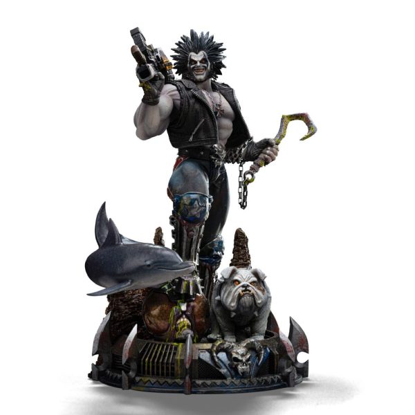Figura de Lobo Desatado en Escala 1/10 con Base de Arte de 24 cm