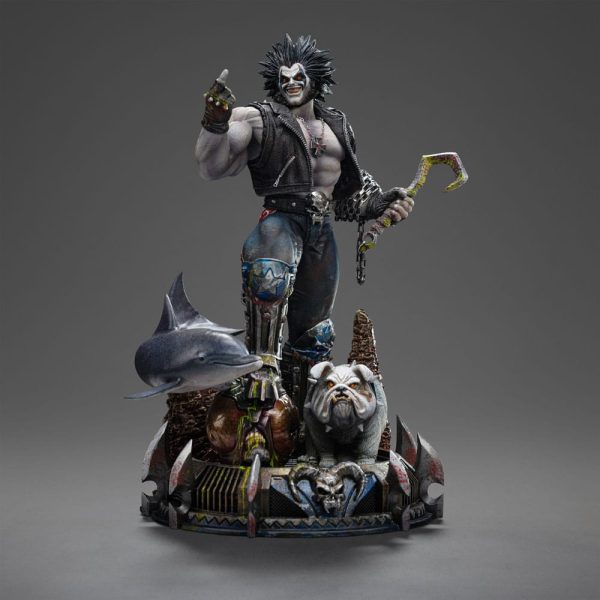 Figura de Lobo Desatado en Escala 1/10 con Base de Arte de 24 cm - Imagen 2