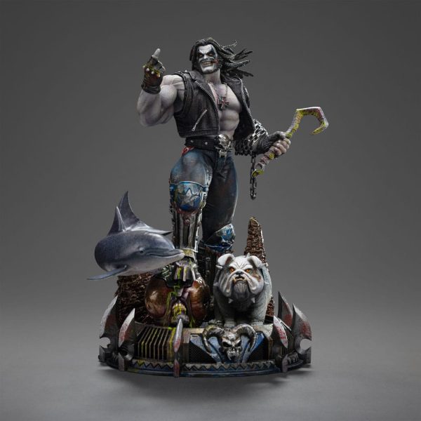 Figura de Lobo Desatado en Escala 1/10 con Base de Arte de 24 cm - Imagen 3