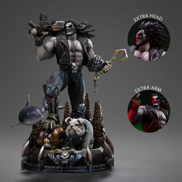 Figura de Lobo Desatado en Escala 1/10 con Base de Arte de 24 cm - Imagen 8