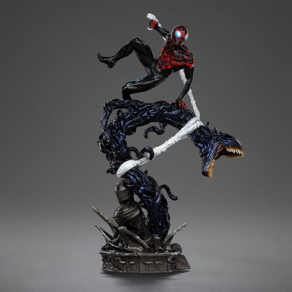 Estátua 1/10 Diorama BDS Art Scale de Spider-Man vs Villanos con Miles Morales de 32 cm de altura - Imagen 2