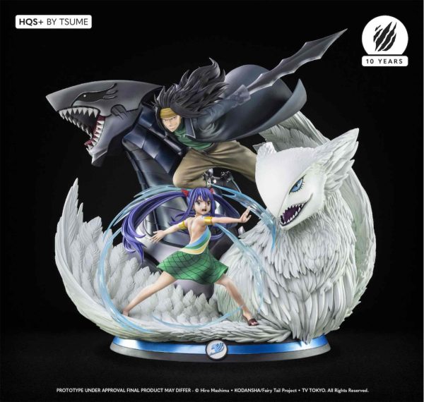 Estatua de resina a escala 1/4 de Gajeel y Wendy de Fairy Tail de Tsume Arts HQS+