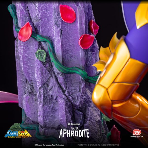 Estatua de alta calidad de Tsume Arts HQS+ del personaje Piscis Aphrodite de Saint Seiya. - Imagen 11
