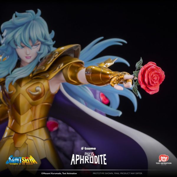 Estatua de alta calidad de Tsume Arts HQS+ del personaje Piscis Aphrodite de Saint Seiya. - Imagen 12